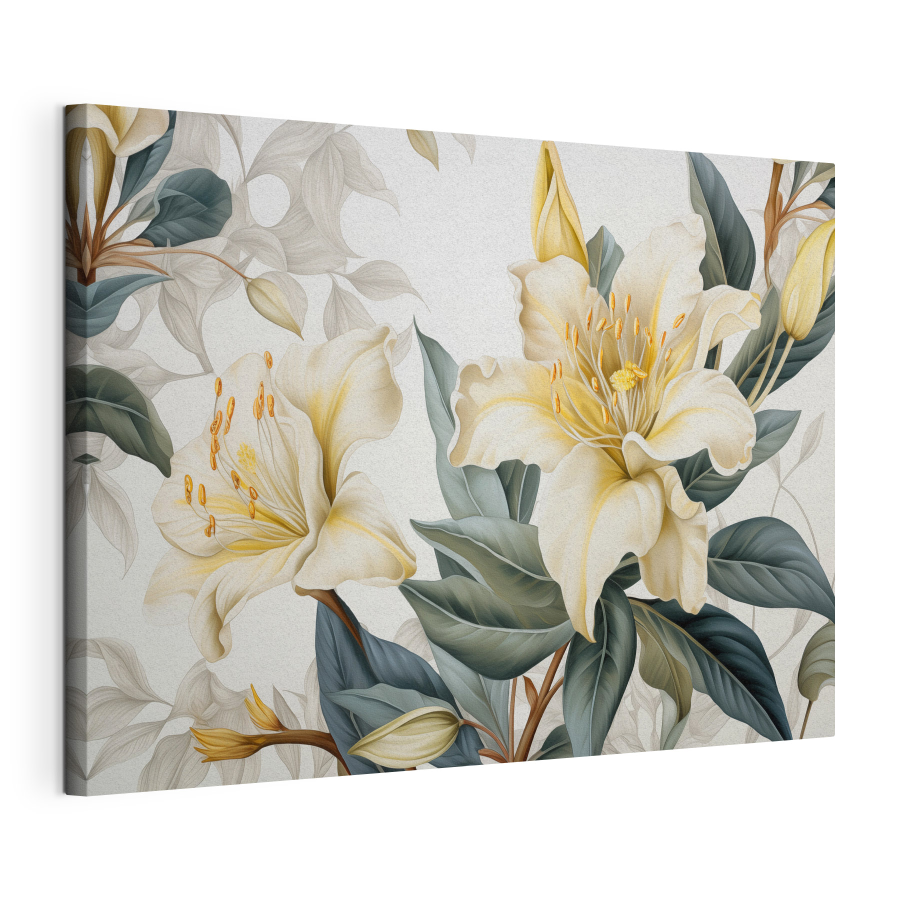 Delicate blooms amidst lush foliage Delicate blooms amidst lush foliage