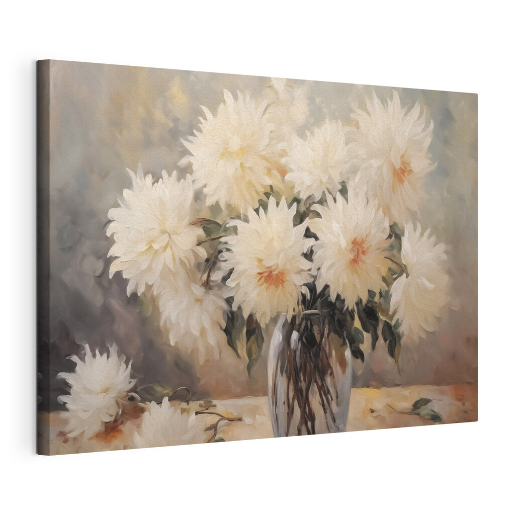 Painting of flowers in a vase Painting of flowers in a vase