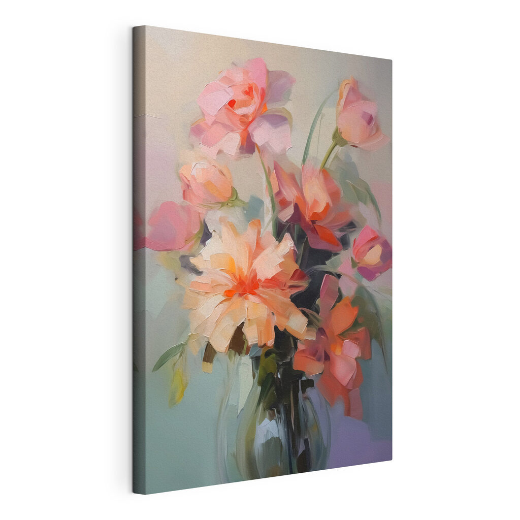 Painting of flowers in a vase Painting of flowers in a vase