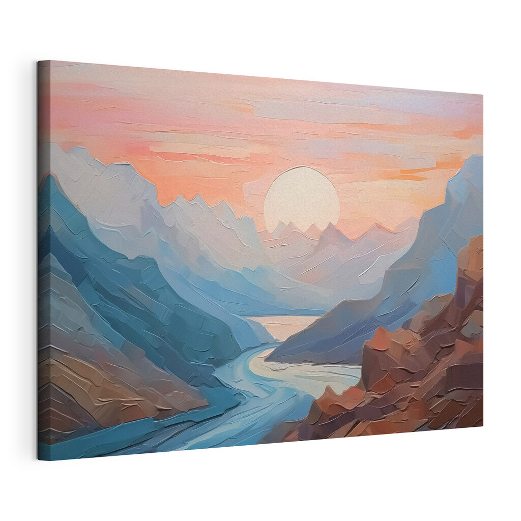 River running through a mountain