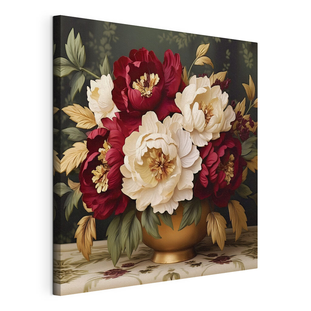 Vase of flowers on a table