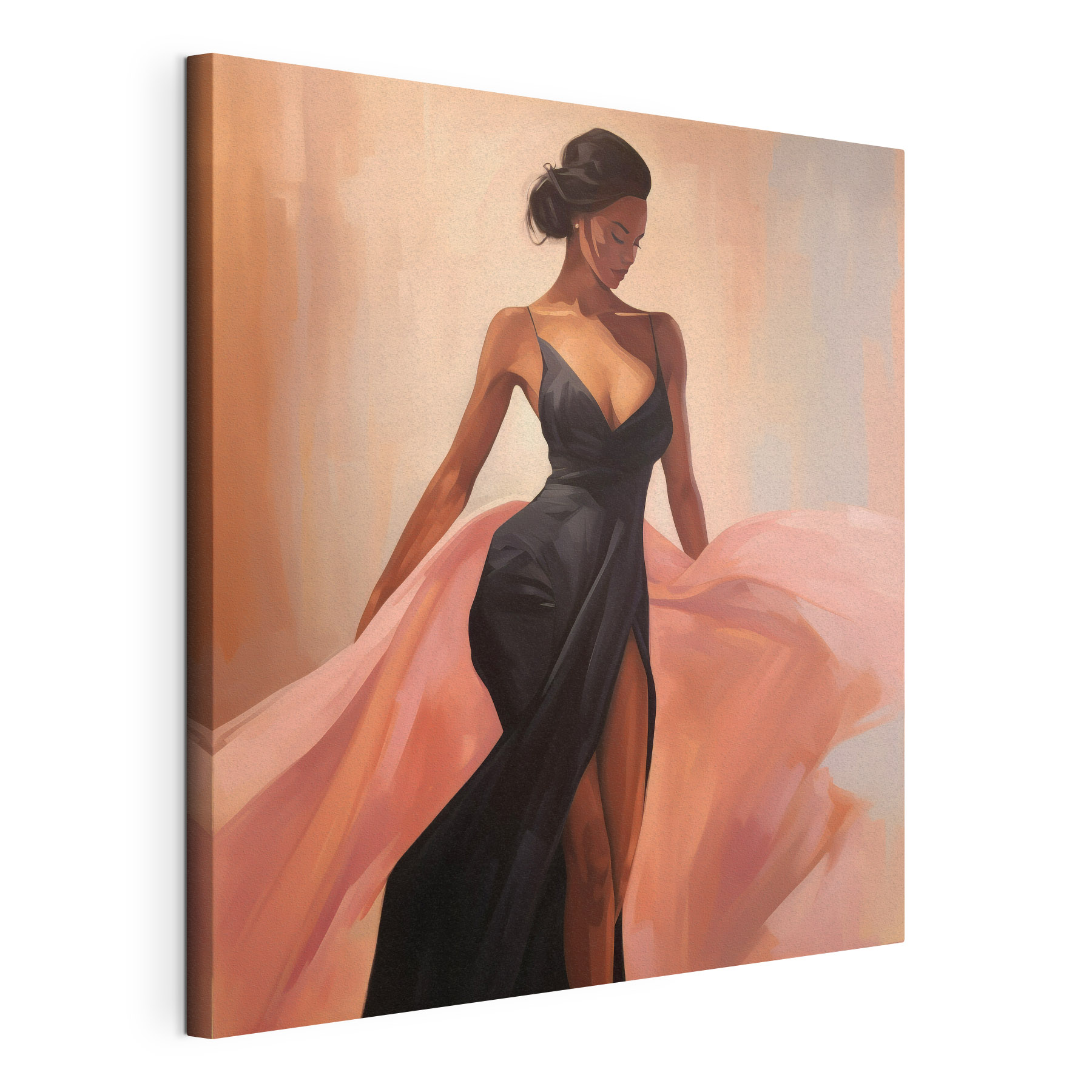 Woman in a black dress Woman in a black dress