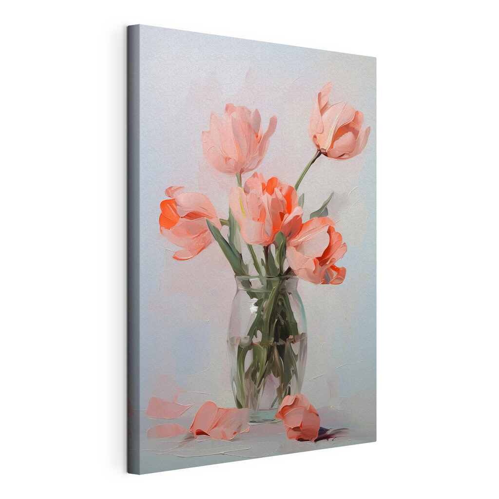 Vase of pink flowers Vase of pink flowers