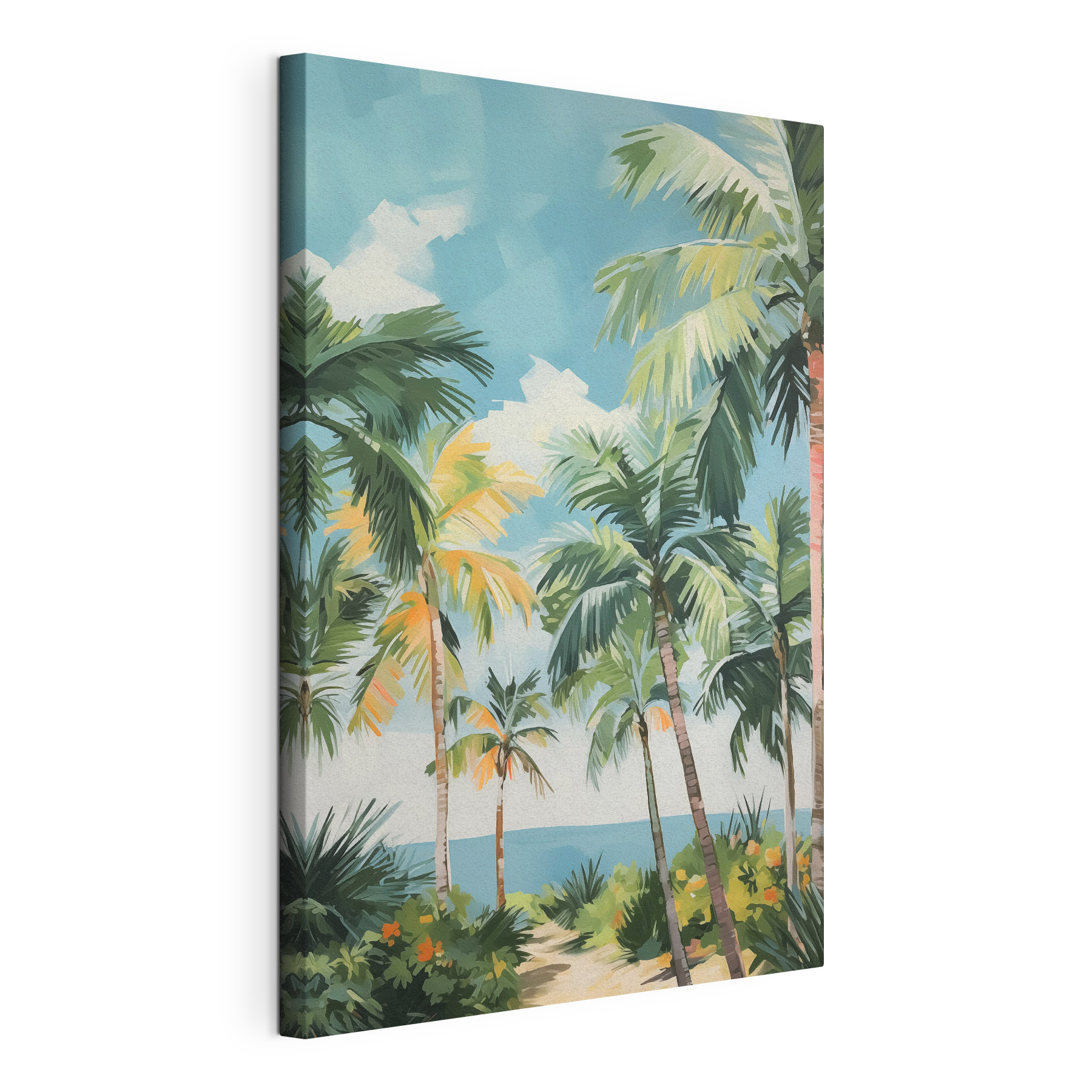 Group of palm trees