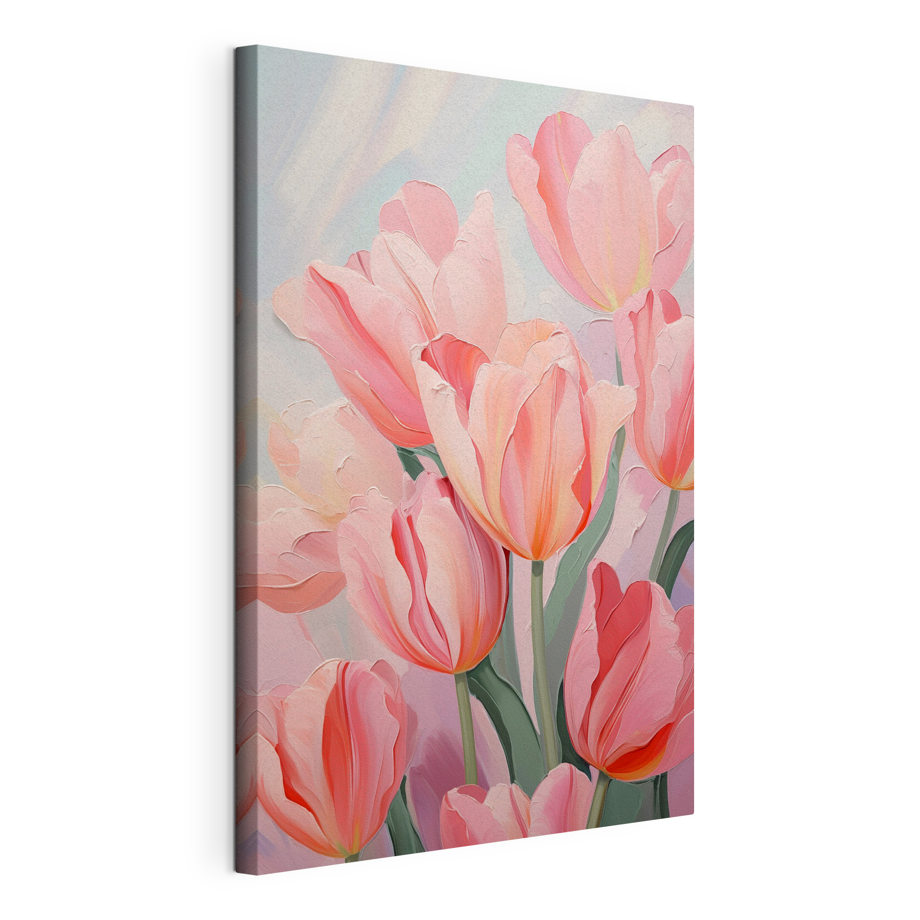 Soft pink tulips in bloom Soft pink tulips in bloom