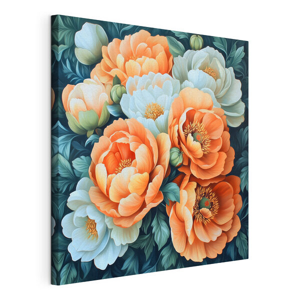 Quadri Dipinto di fiori su sfondo blu (COD: s42860) Quadri Quadri Dipinto di fiori su sfondo blu (COD: s42860)
