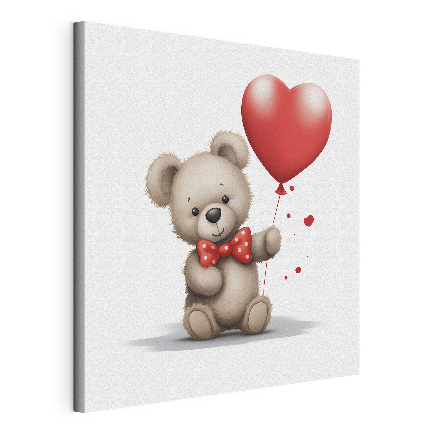 Teddy bear holding a heart shaped balloon Teddy bear holding a heart shaped balloon