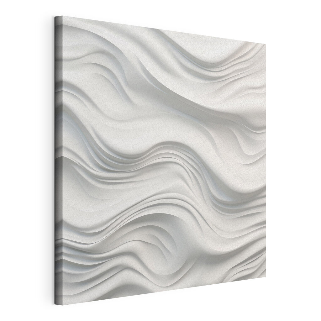 White wavy surface with lines White wavy surface with lines