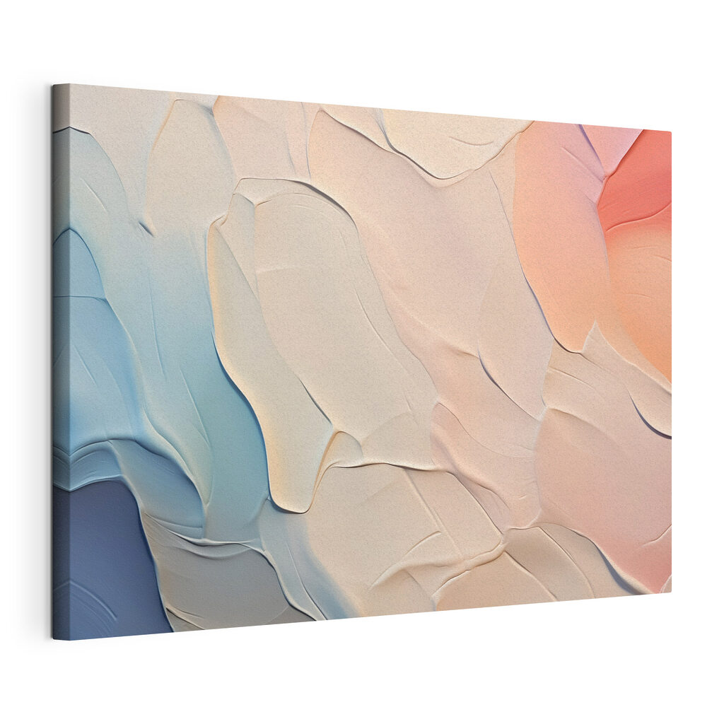 Soft hues blend in gentle waves Soft hues blend in gentle waves