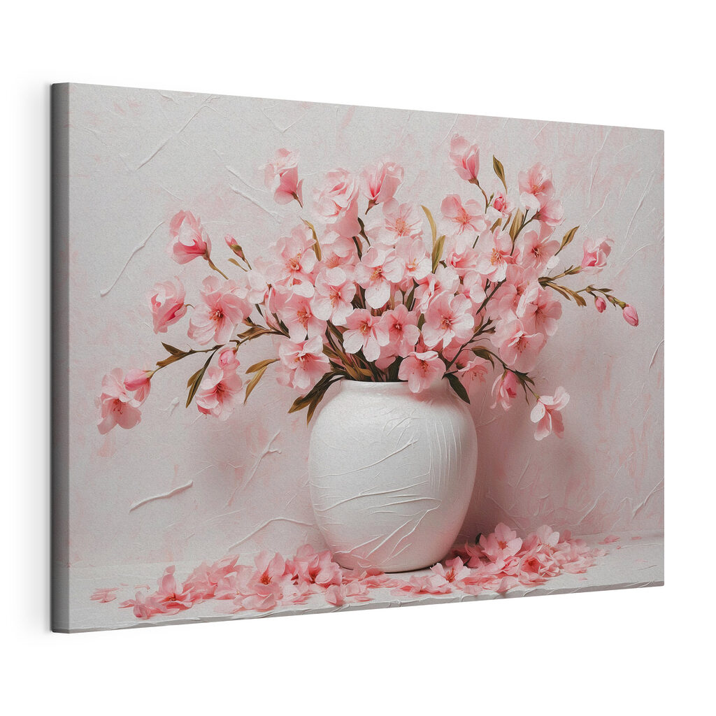 Vase with pink flowers Vase with pink flowers