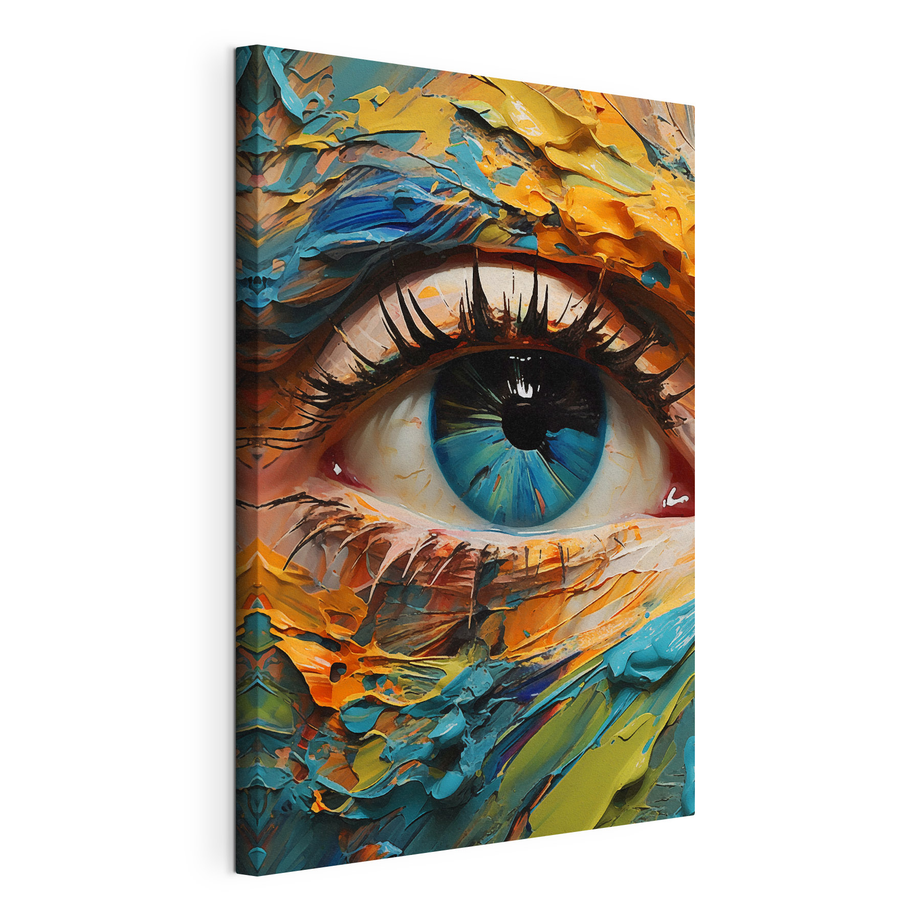 Vibrant color meets mesmerizing gaze