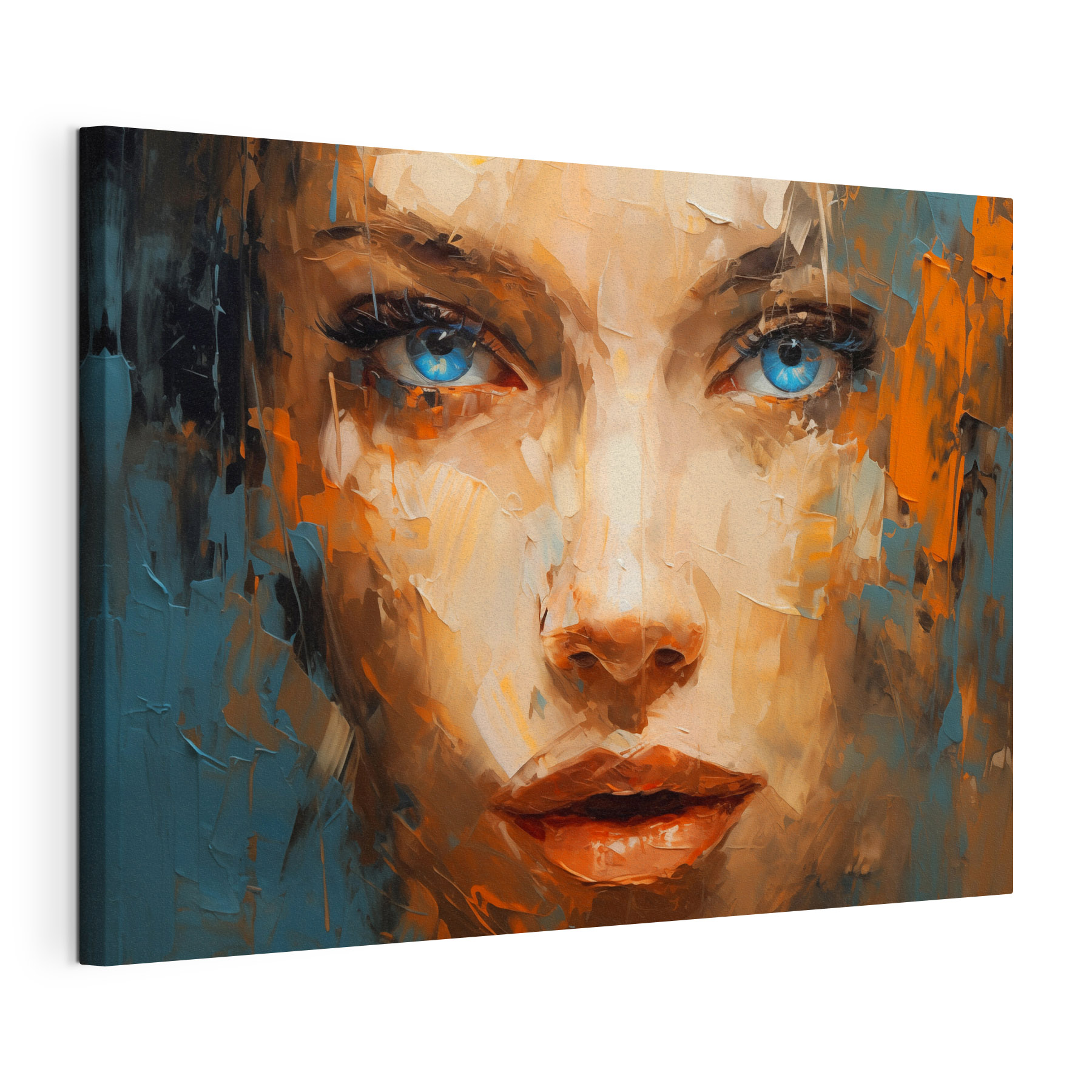 Painting of a woman's face