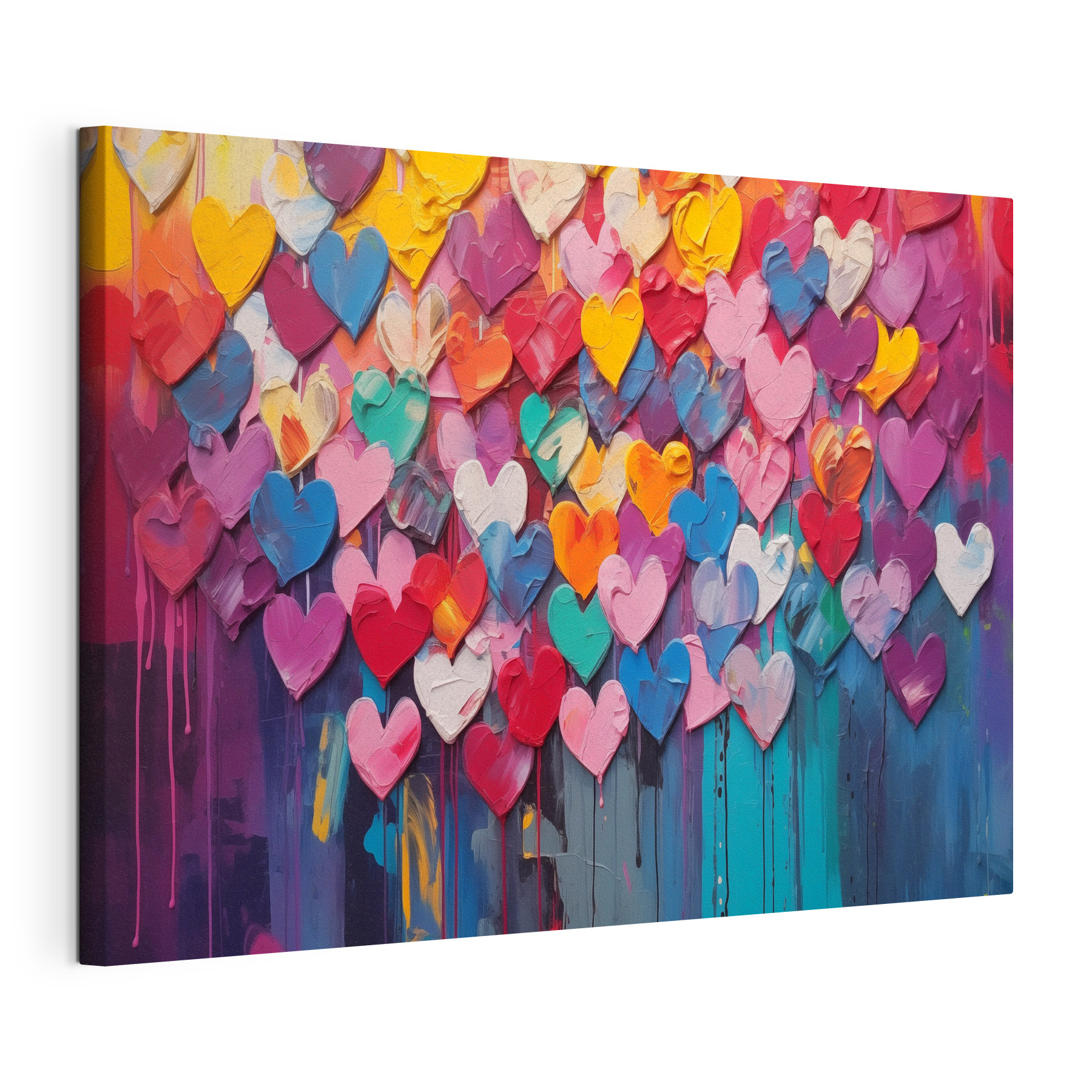 Painting of many hearts Painting of many hearts