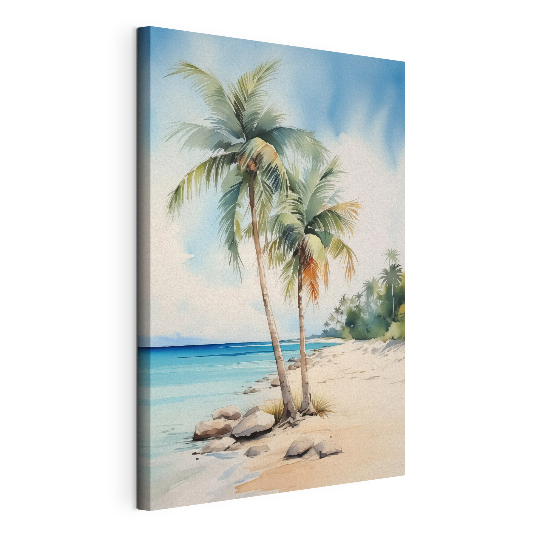 Palm trees on a beach