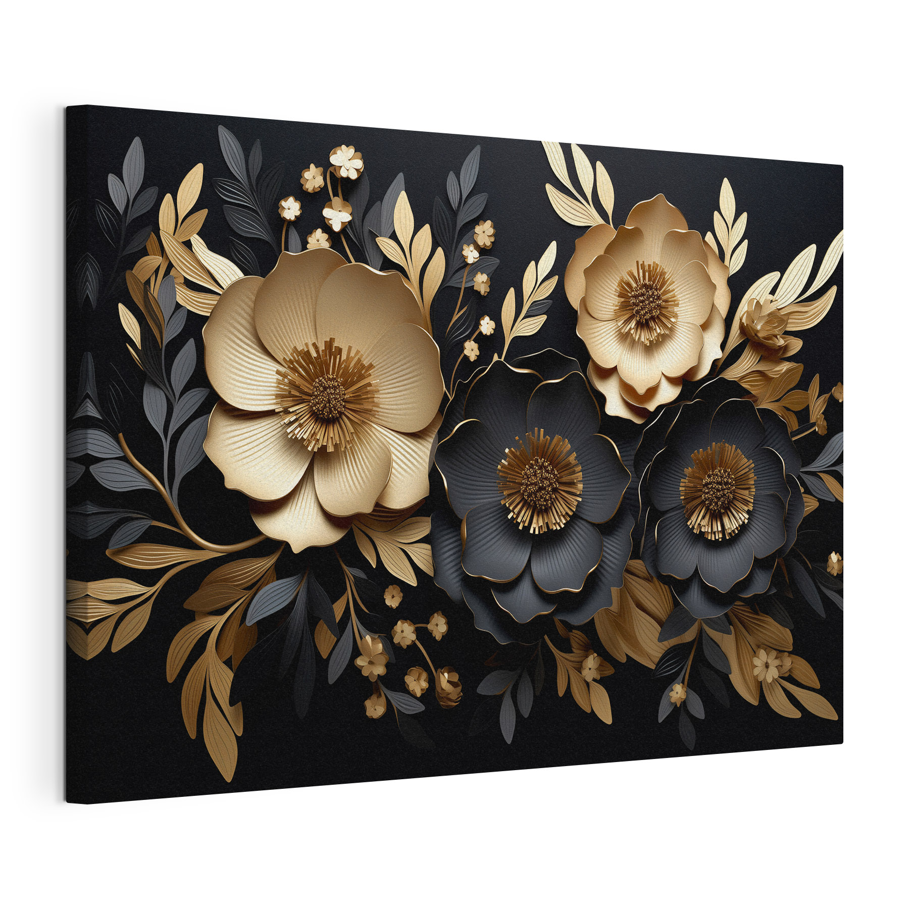 Elegant floral design on dark background Elegant floral design on dark background