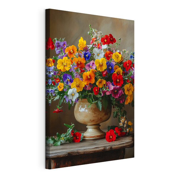 Quadri Quadri Vaso con fiori colorati (COD: s42976)