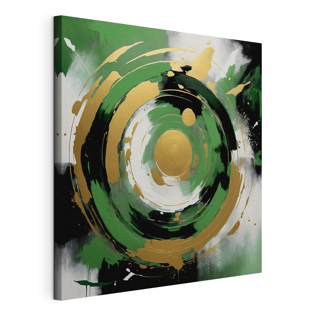 Dynamic circular patterns in vibrant hues