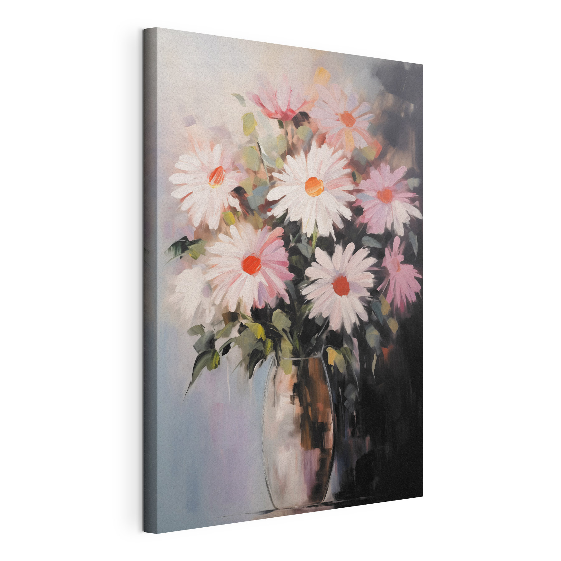 Painting of flowers in a vase Painting of flowers in a vase