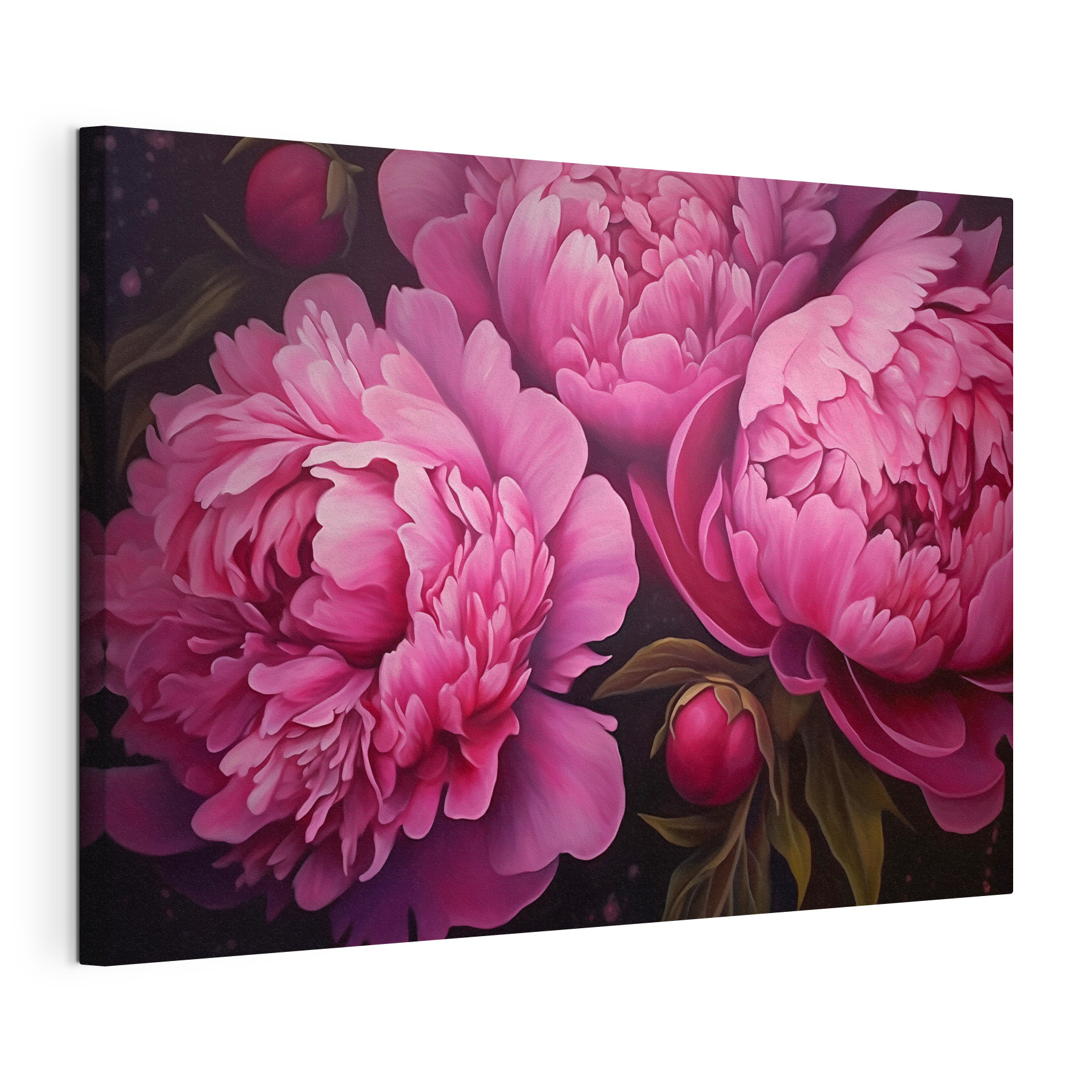 Painting of pink flowers Painting of pink flowers