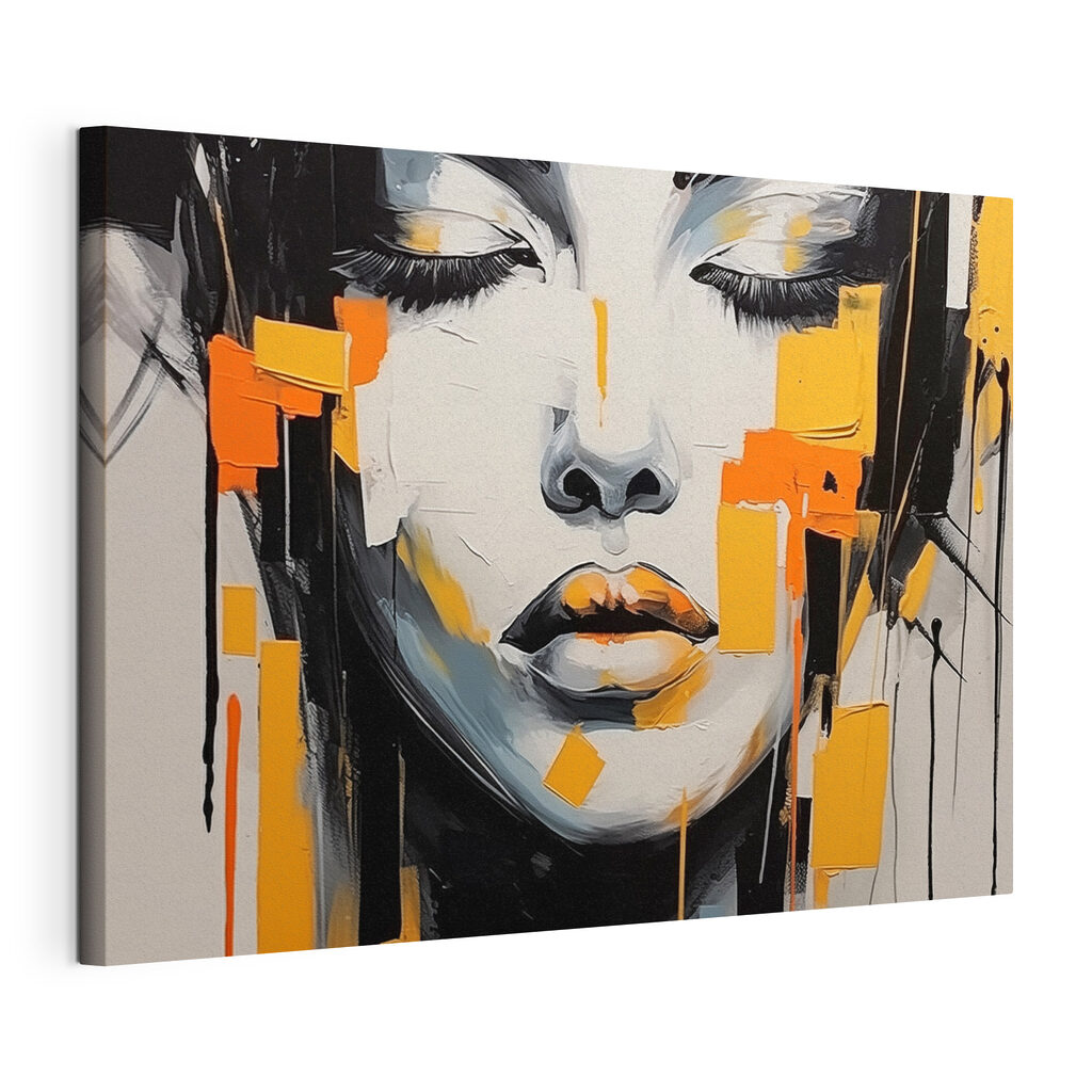 Painting of a woman's face