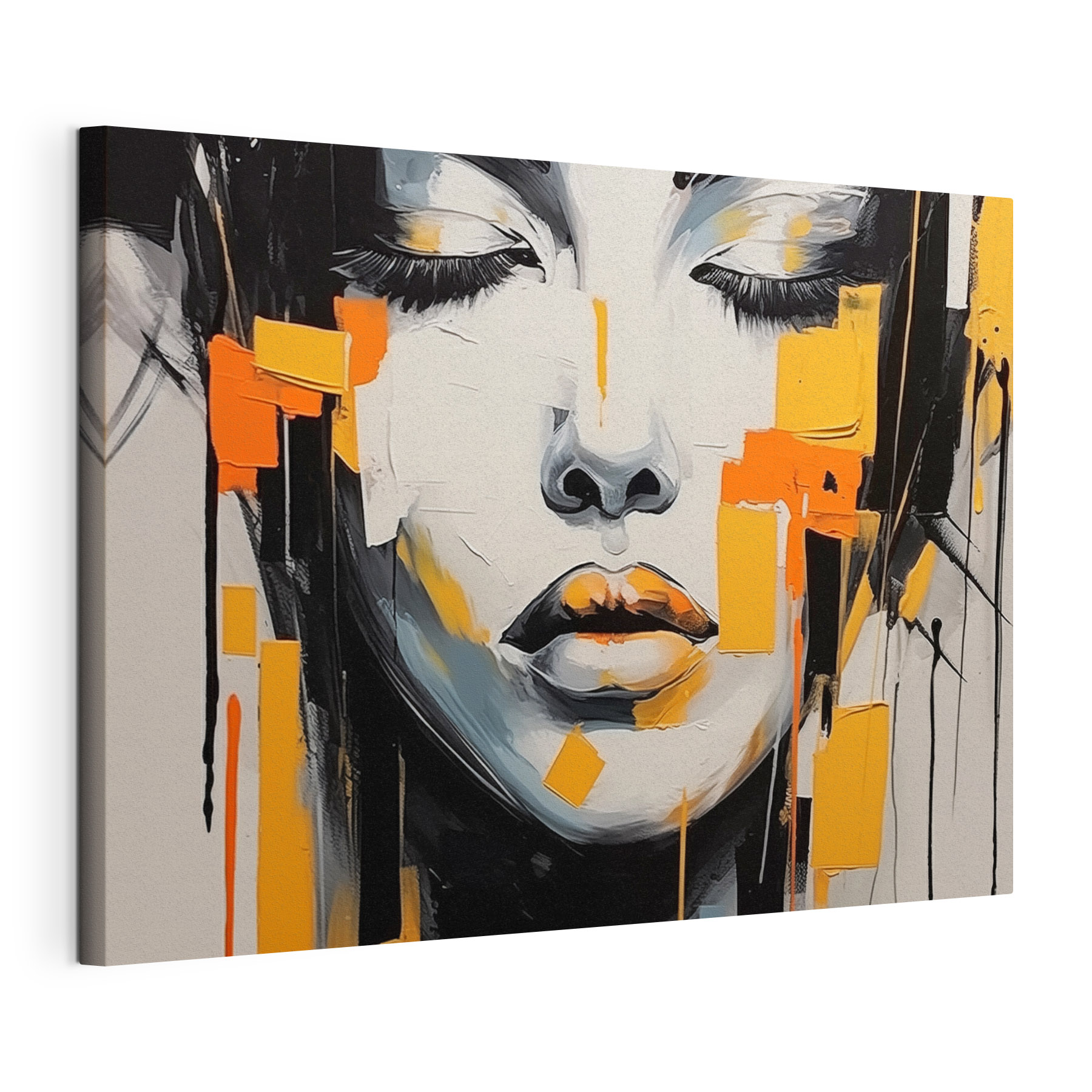 Painting of a woman's face