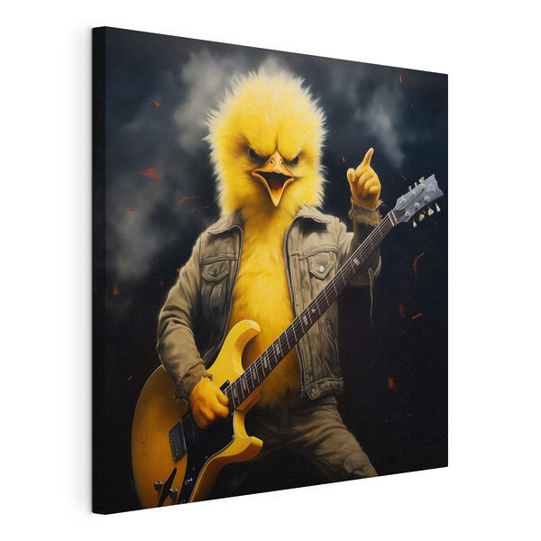 Quadri Una persona vestita da pollo che suona la chitarra (COD: s43029) Quadri Quadri Una persona vestita da pollo che suona la chitarra (COD: s43029)
