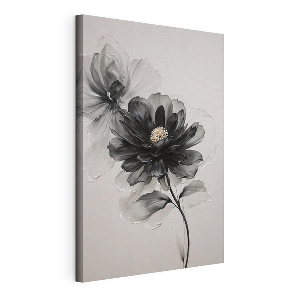 Fiore bianco e nero Quadri Fiore bianco e nero