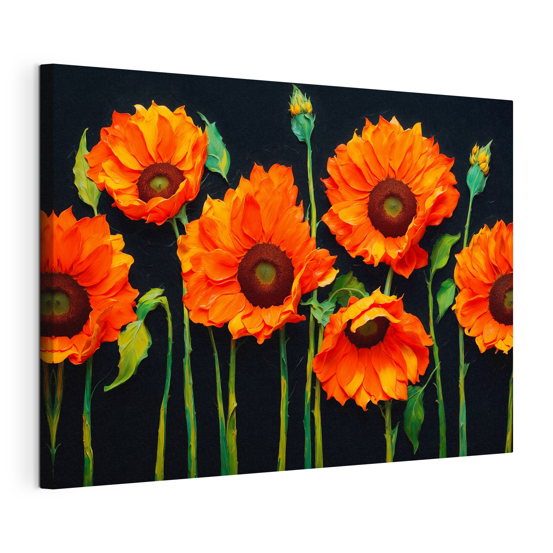 Group of orange flowers Group of orange flowers