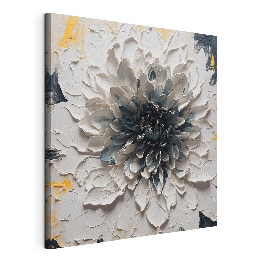 White and black flower