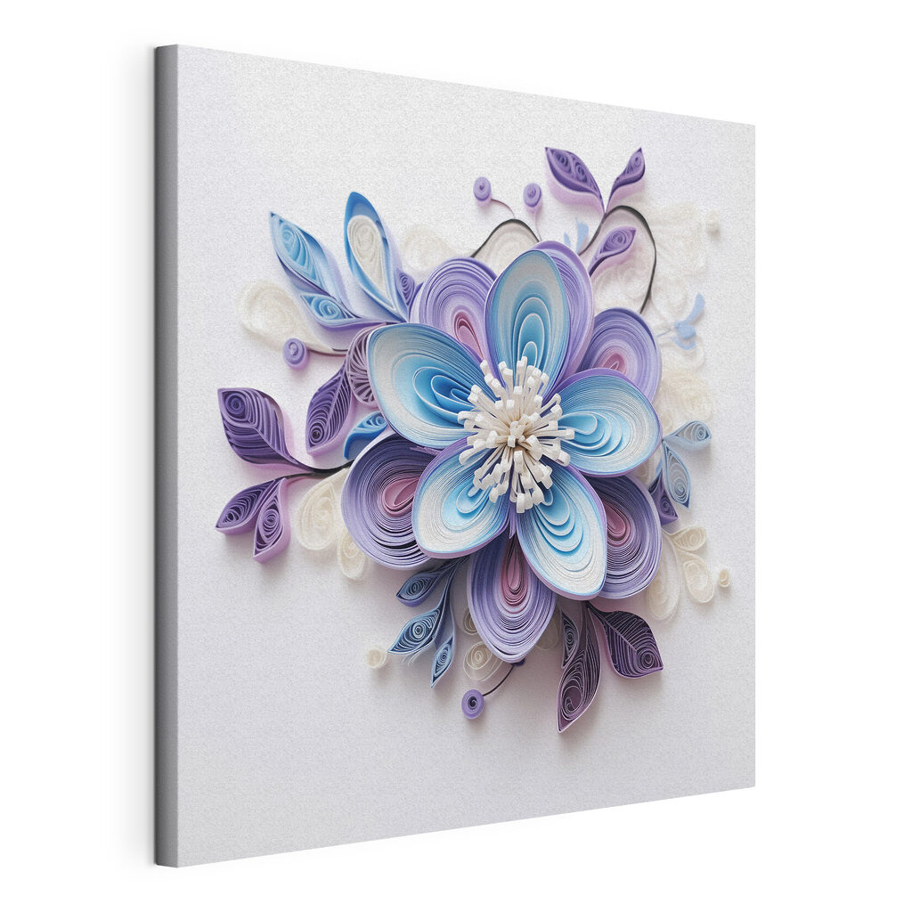 Paper flower made with paper strips Paper flower made with paper strips