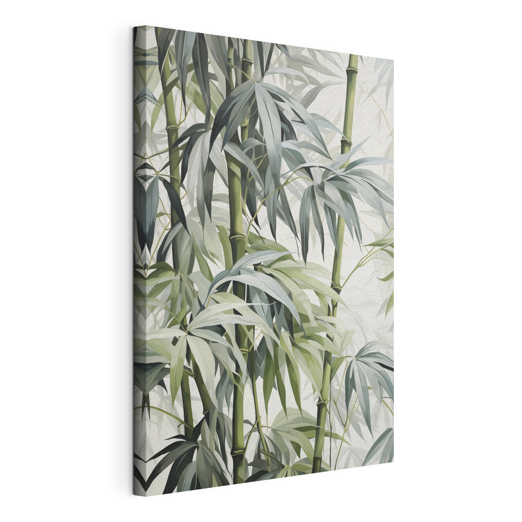Vibrant bamboo foliage in harmony Vibrant bamboo foliage in harmony