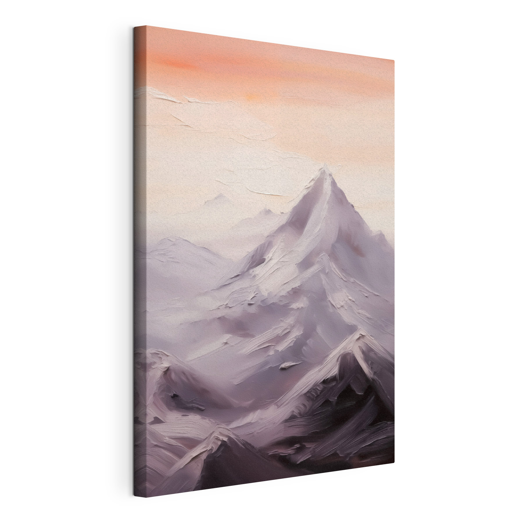 Mountain range with snow
