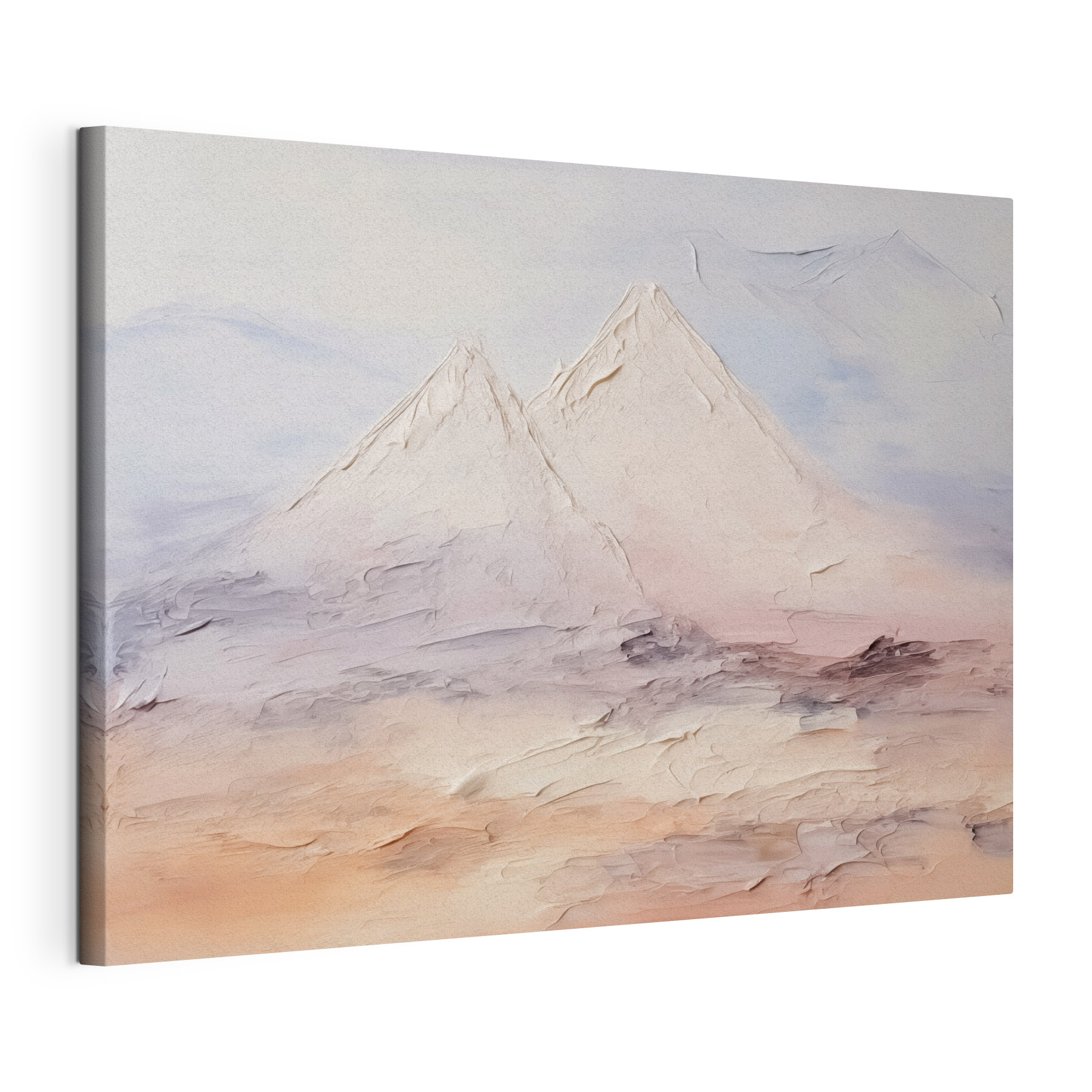 Painting of a mountain range