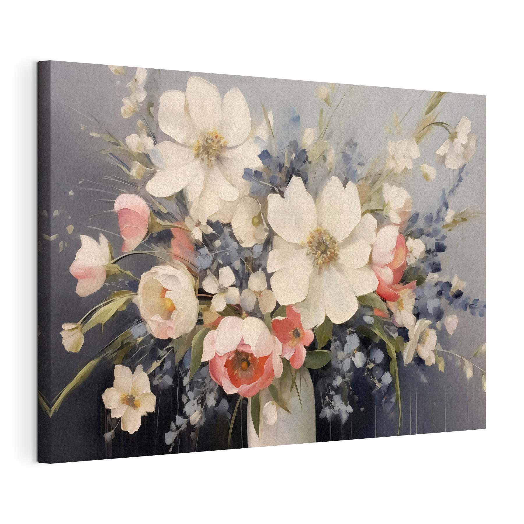 Painting of flowers in a vase Painting of flowers in a vase