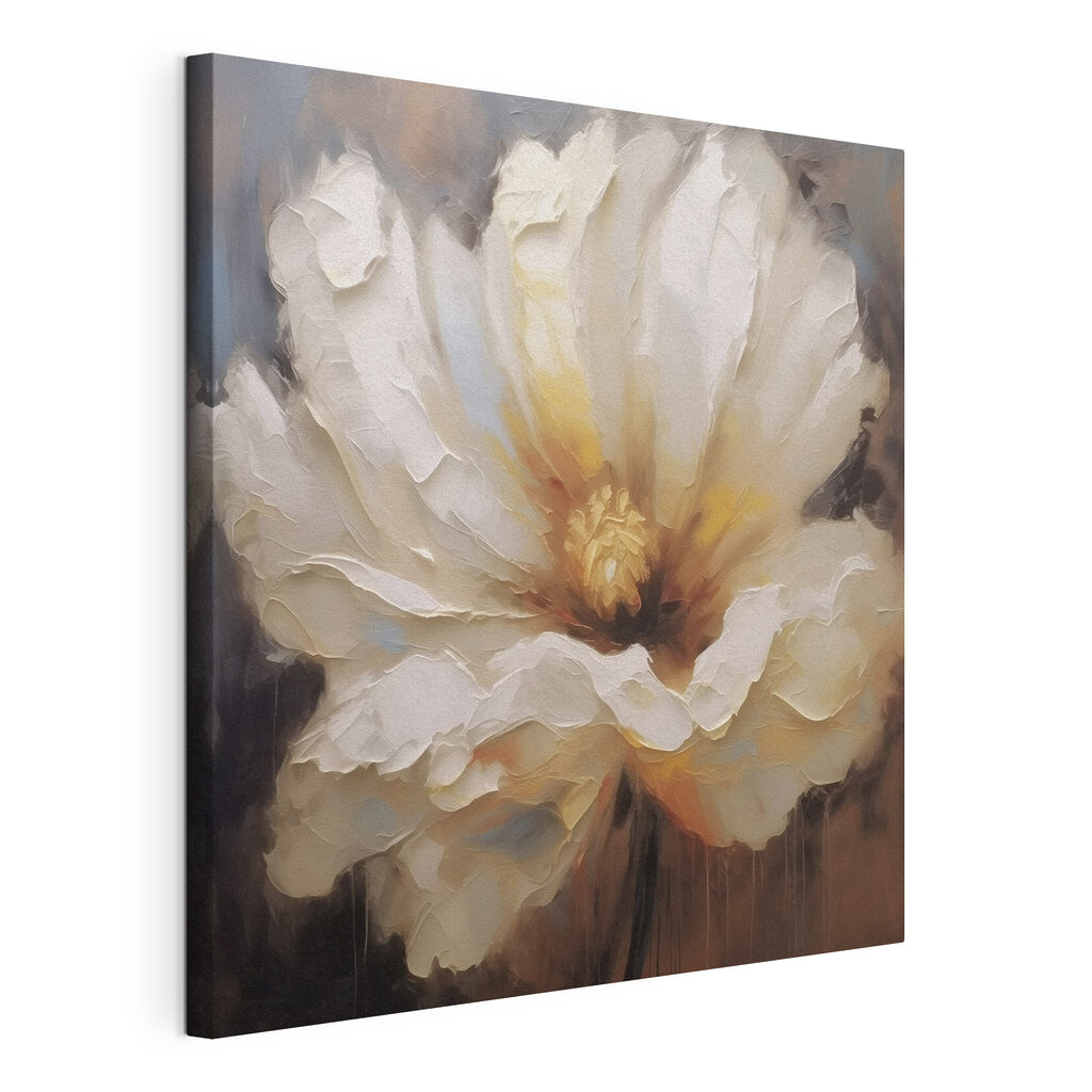 Painting of a white flower