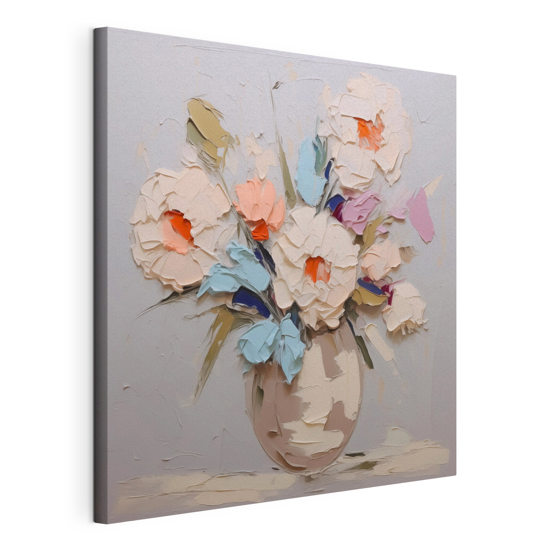 Painting of flowers in a vase Painting of flowers in a vase