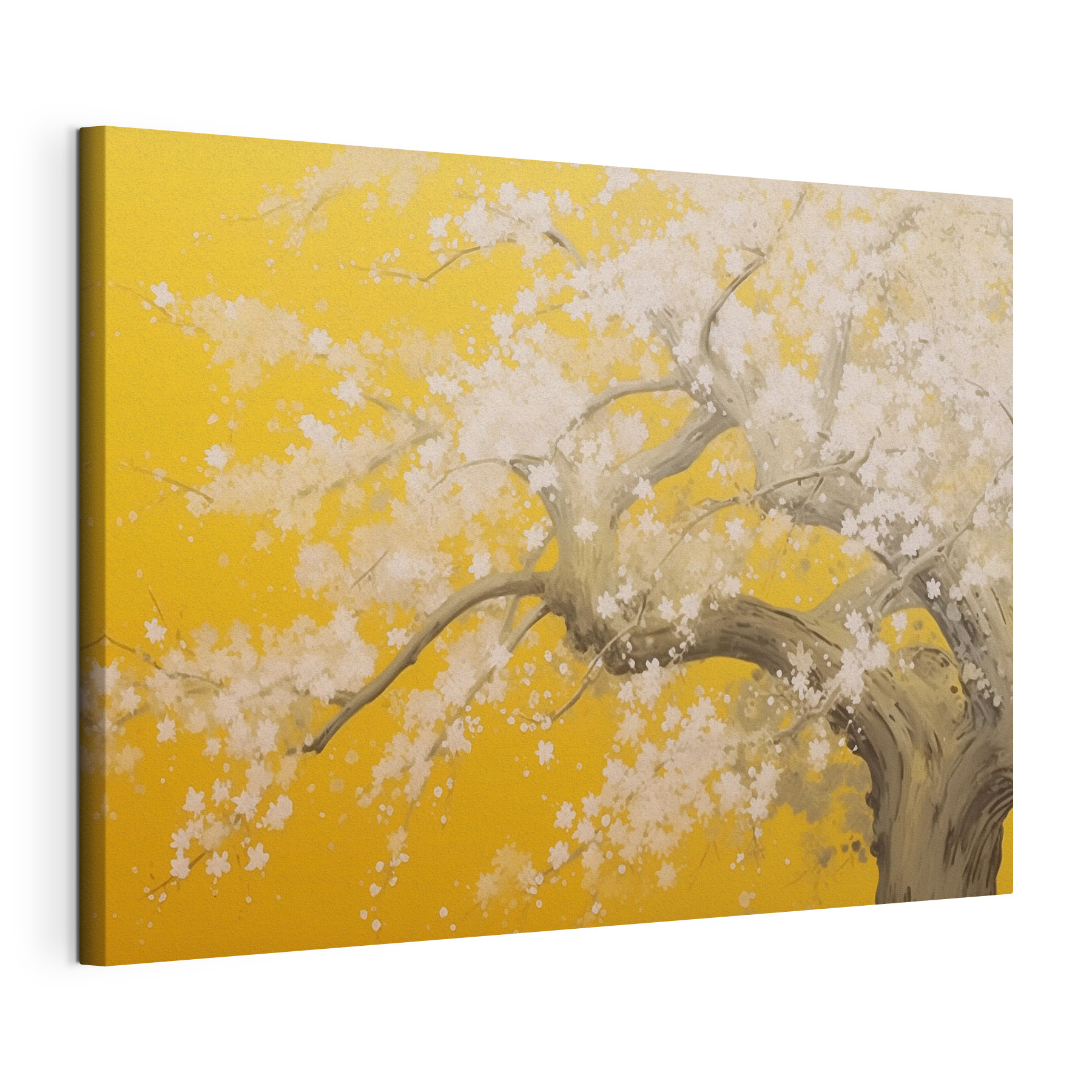 Tree with white flowers on it