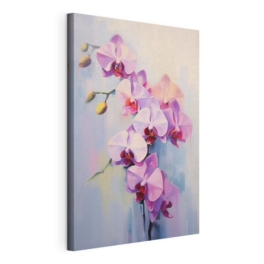 Painting of purple flowers