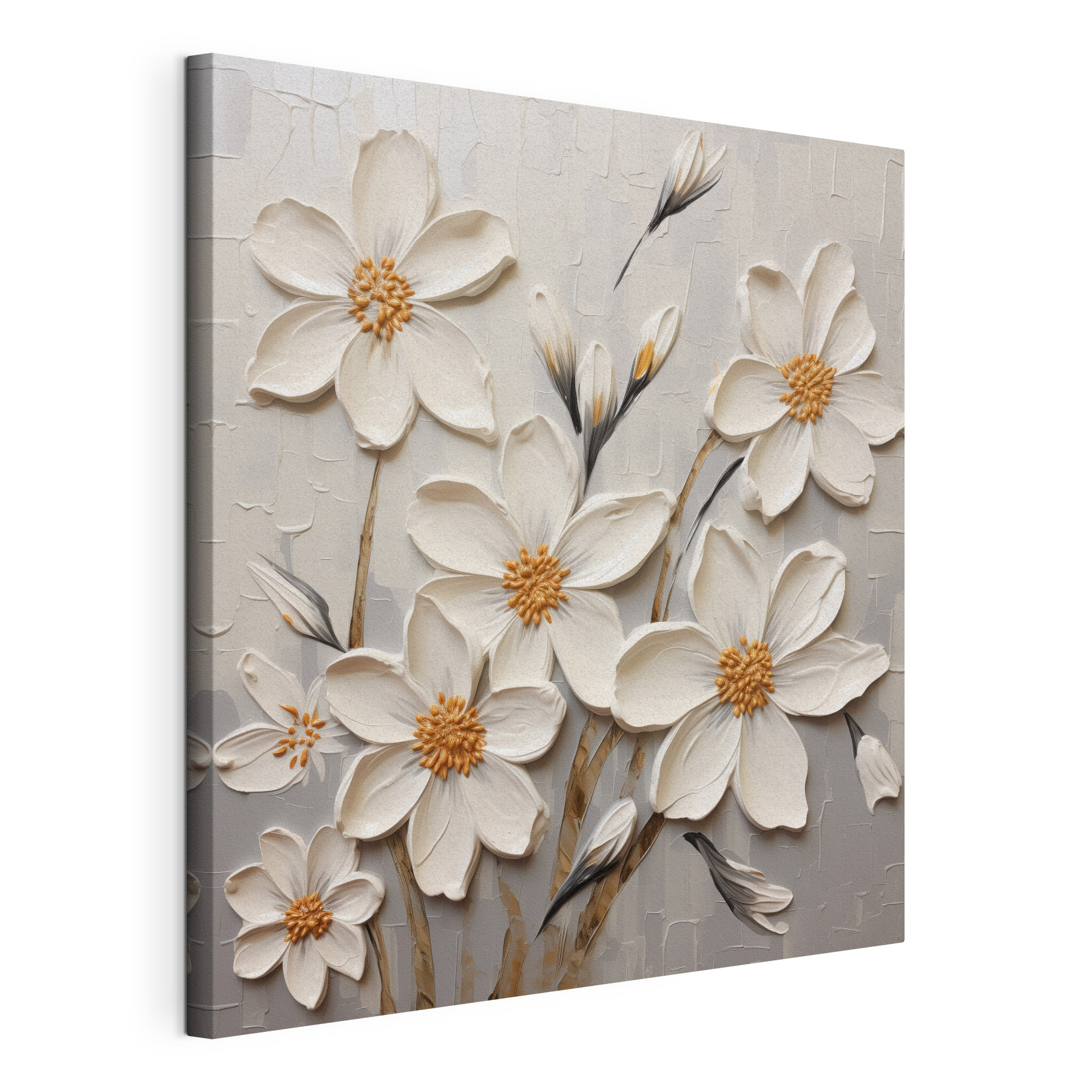 Painting of white flowers