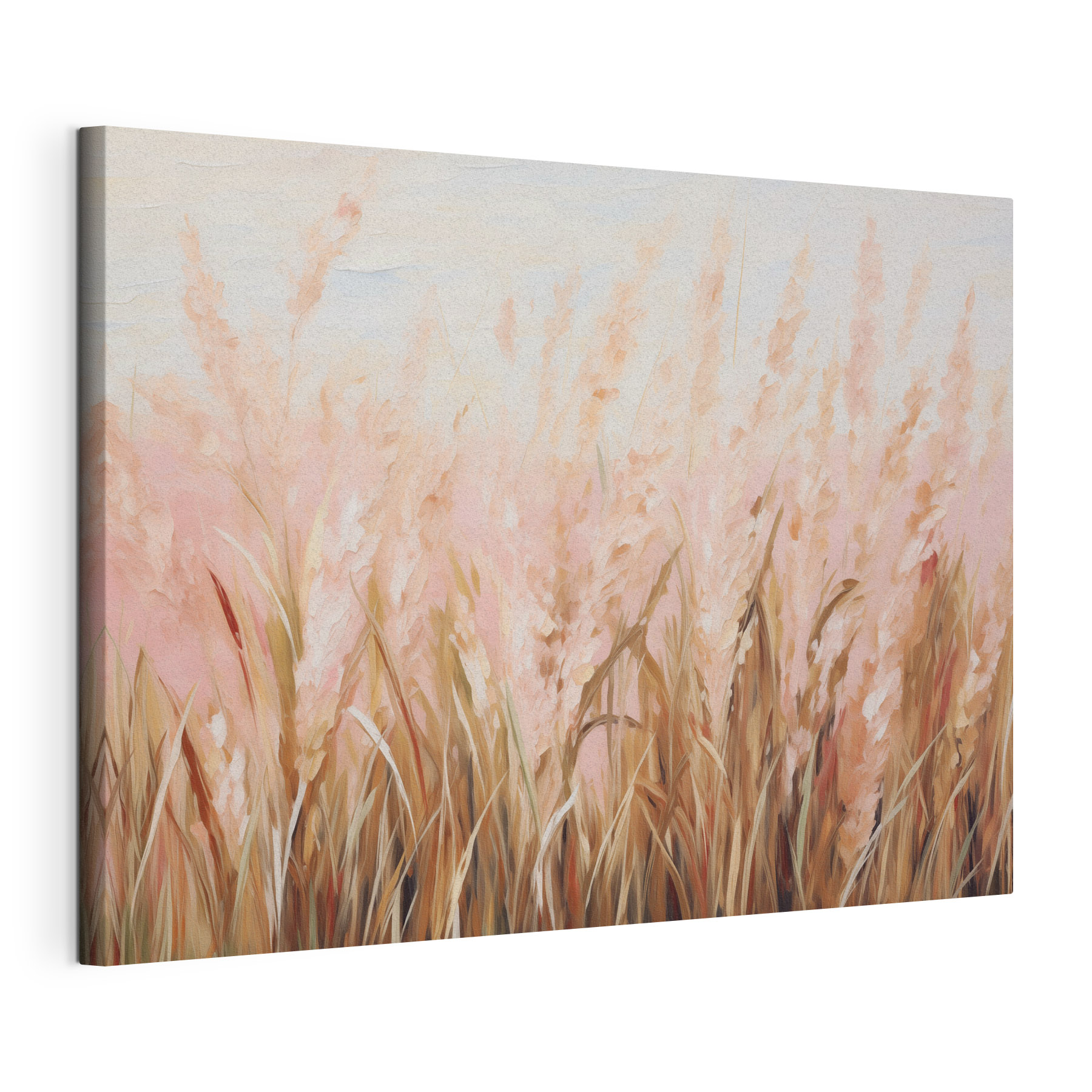 Painting of a field of wheat