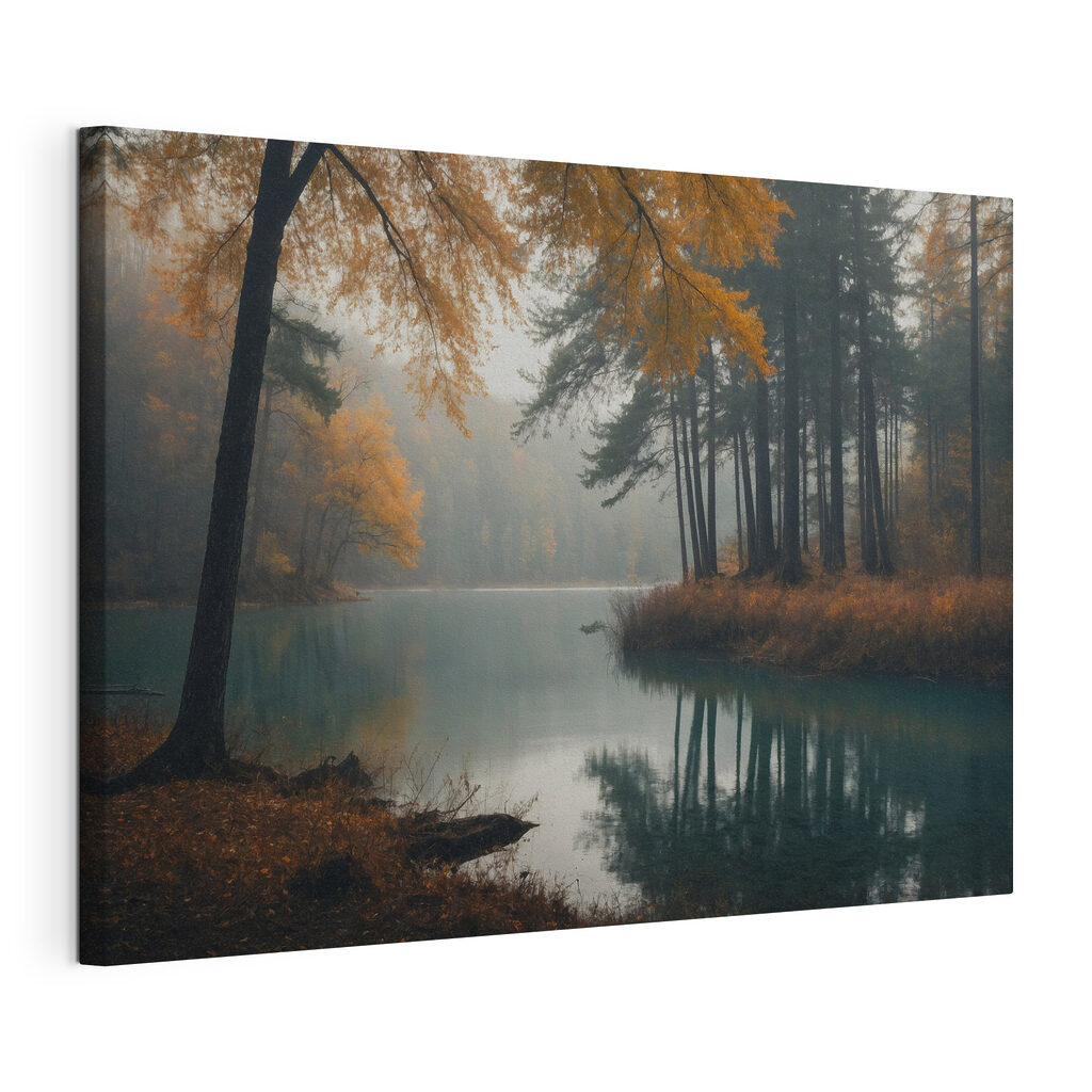Body of water with trees and grass Body of water with trees and grass