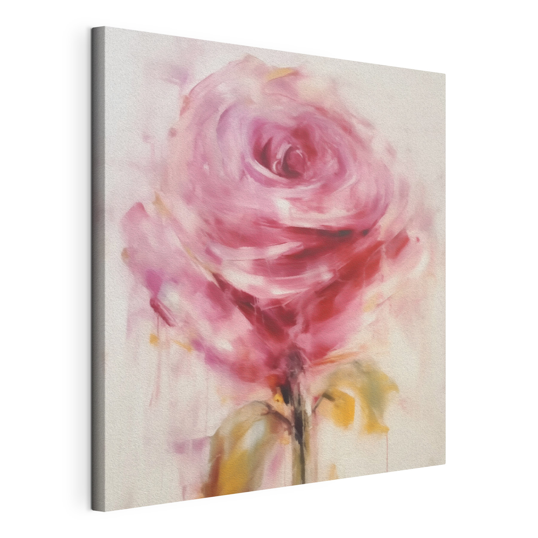 Painting of a pink rose Painting of a pink rose