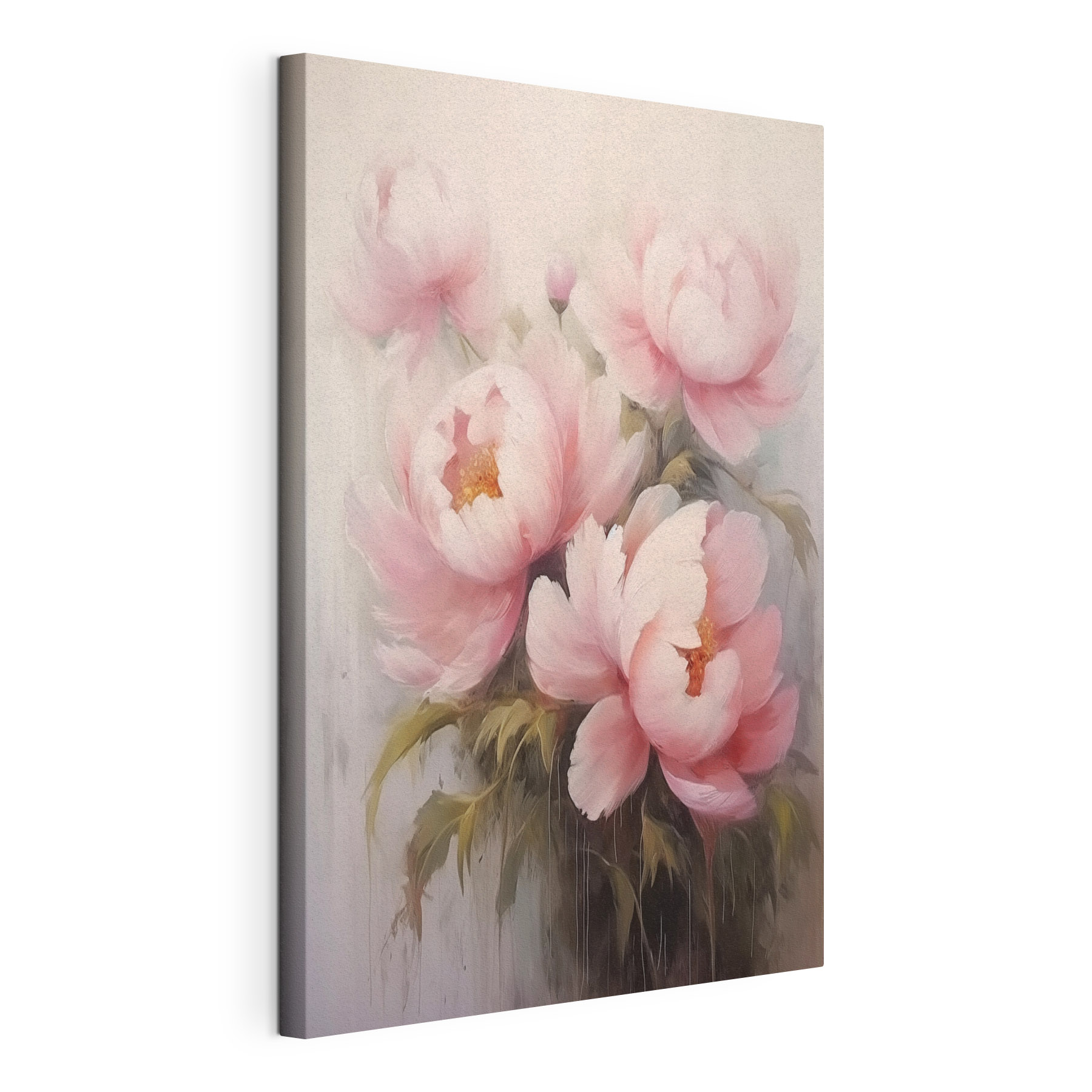 Painting of pink flowers Painting of pink flowers