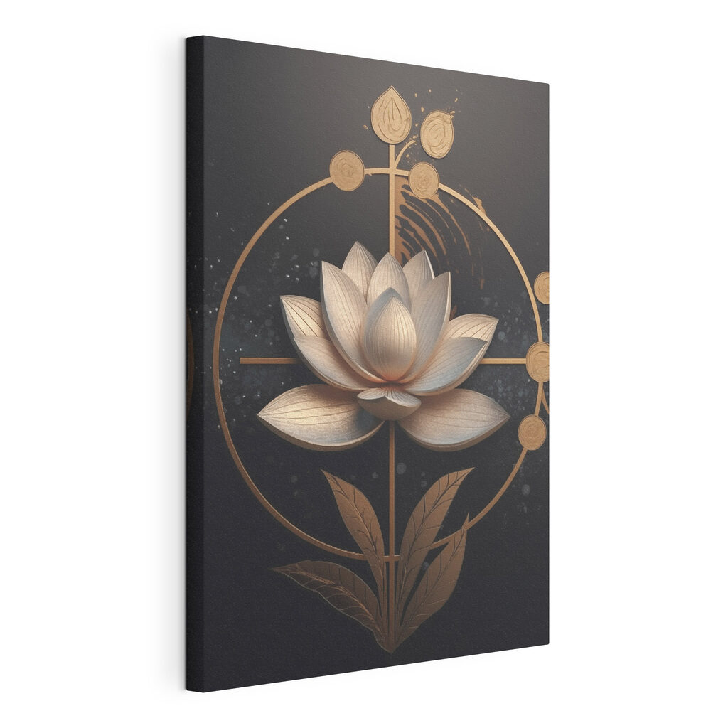 Tranquil flower amidst dark background