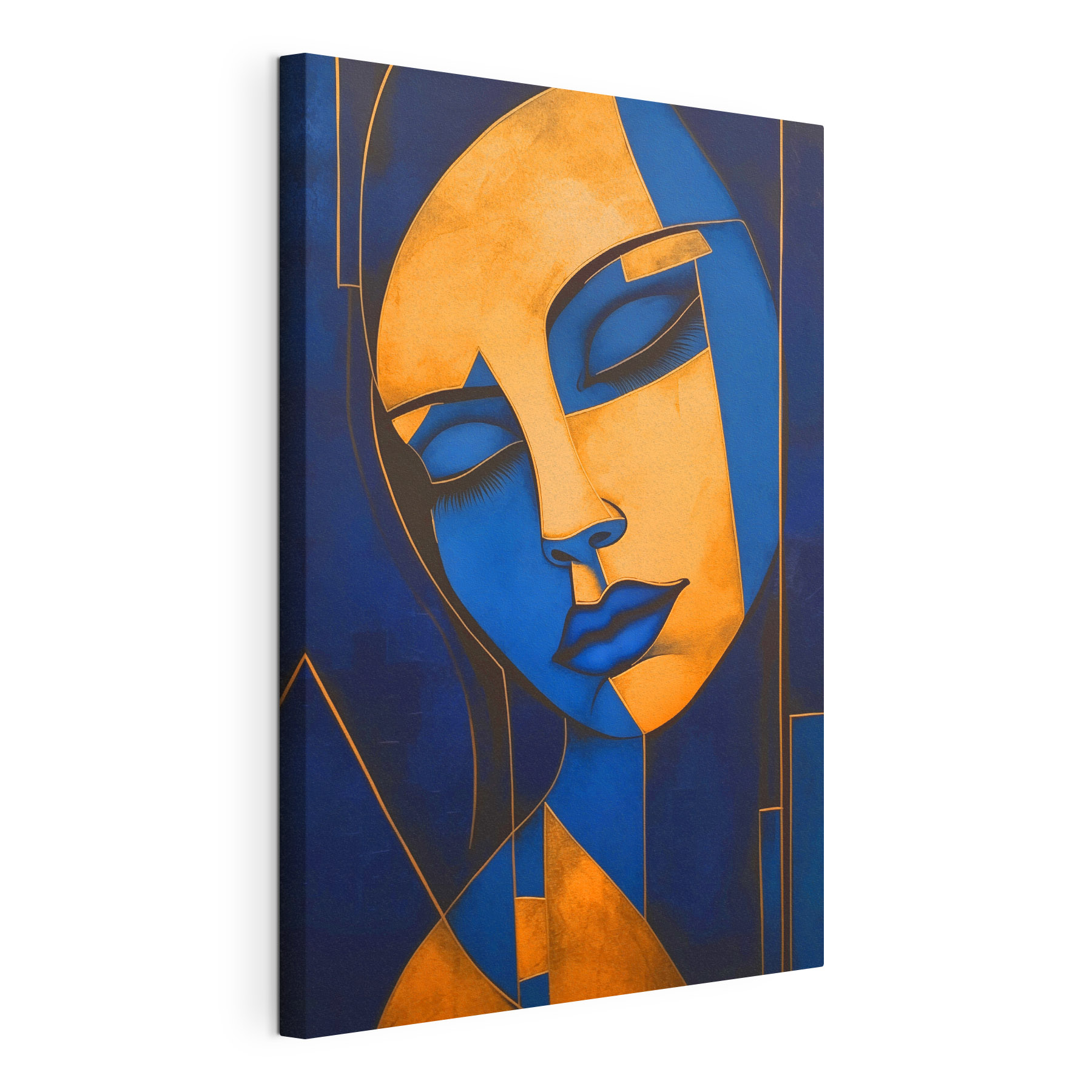 Painting of a woman's face