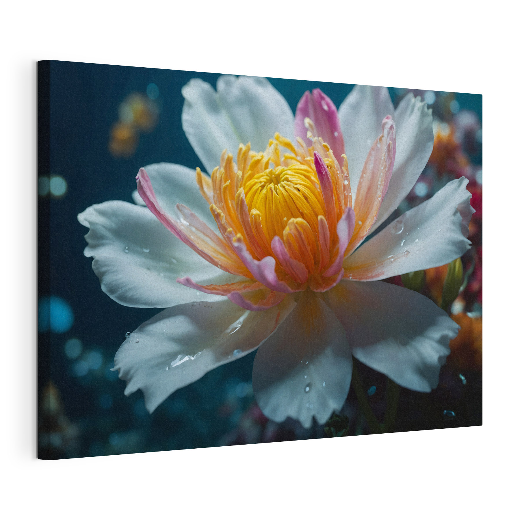 Delicate petals in tranquil waters