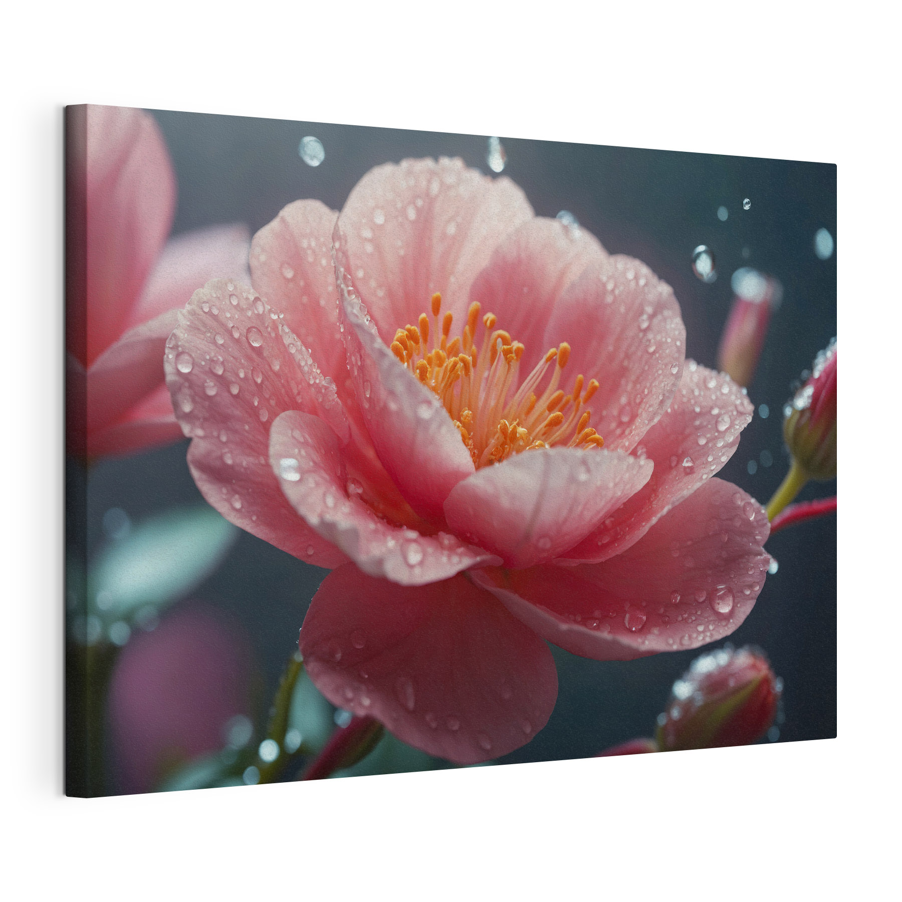 Delicate petals after a gentle rain