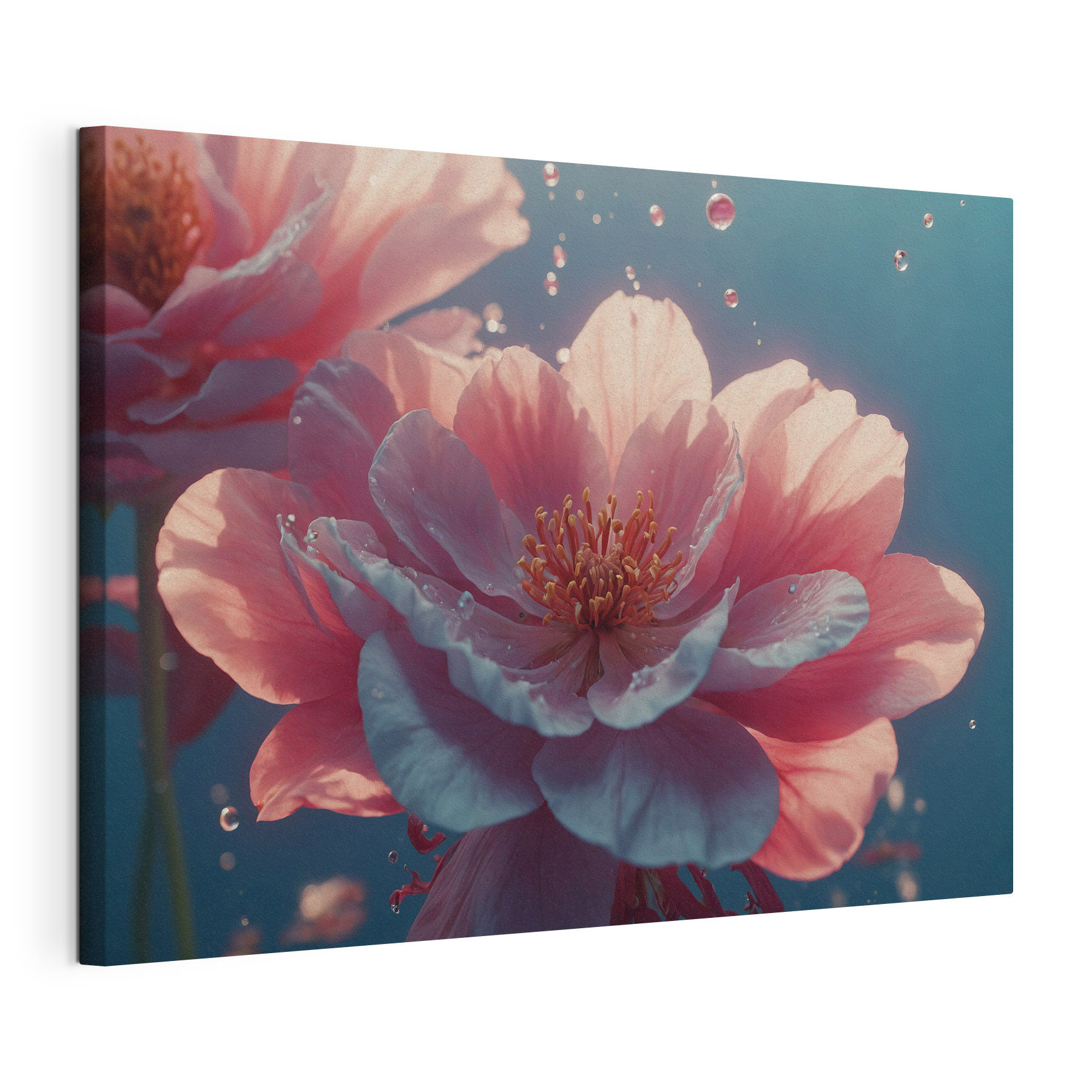 Delicate blooms in serene waters