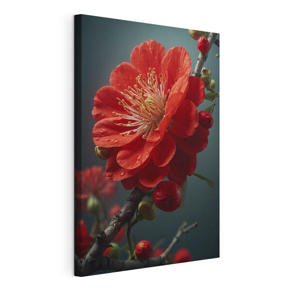 Quadri Quadri Una fioritura vivace con delicate goccioline d'acqua (COD: s43876)