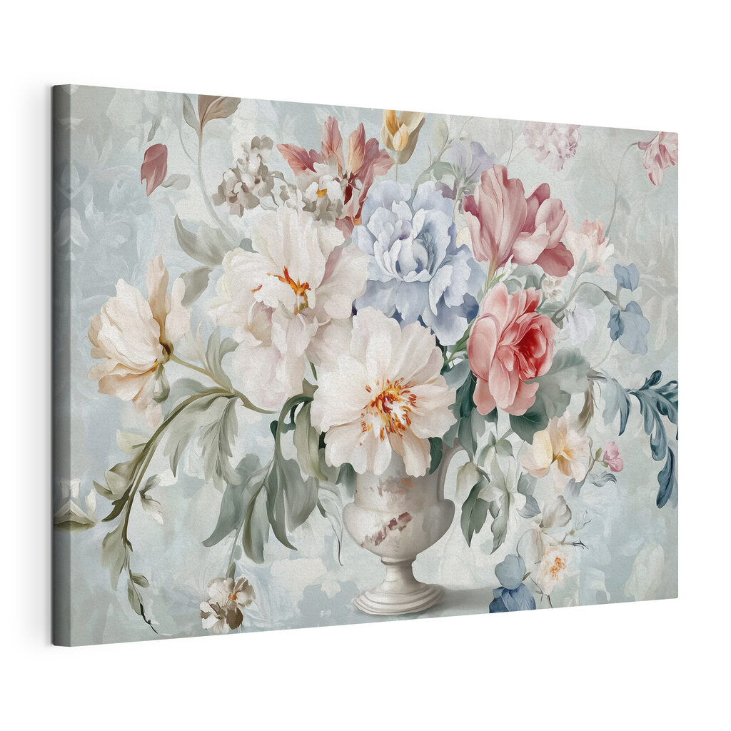 Painting of flowers in a vase Painting of flowers in a vase